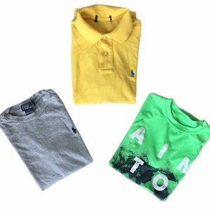 3 pieces Boys short sleeve Shirts size S (8)